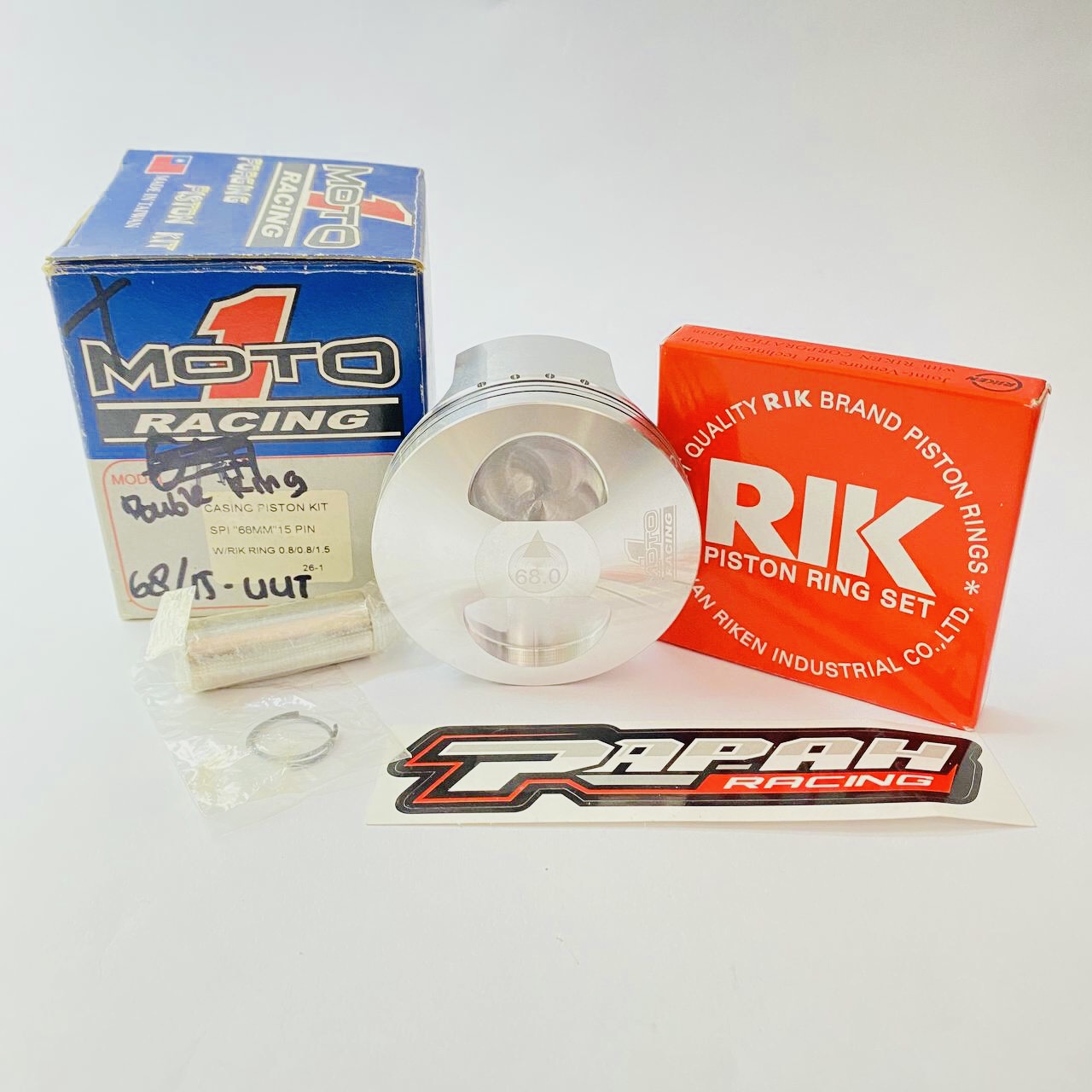 PISTON FORGED MOTO1 68 PEN 15 DOUBLE RING