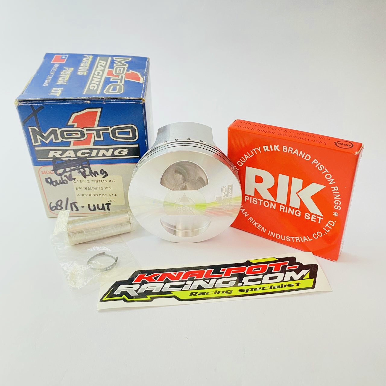 PISTON FORGED MOTO1 68 PEN 15 DOUBLE RING