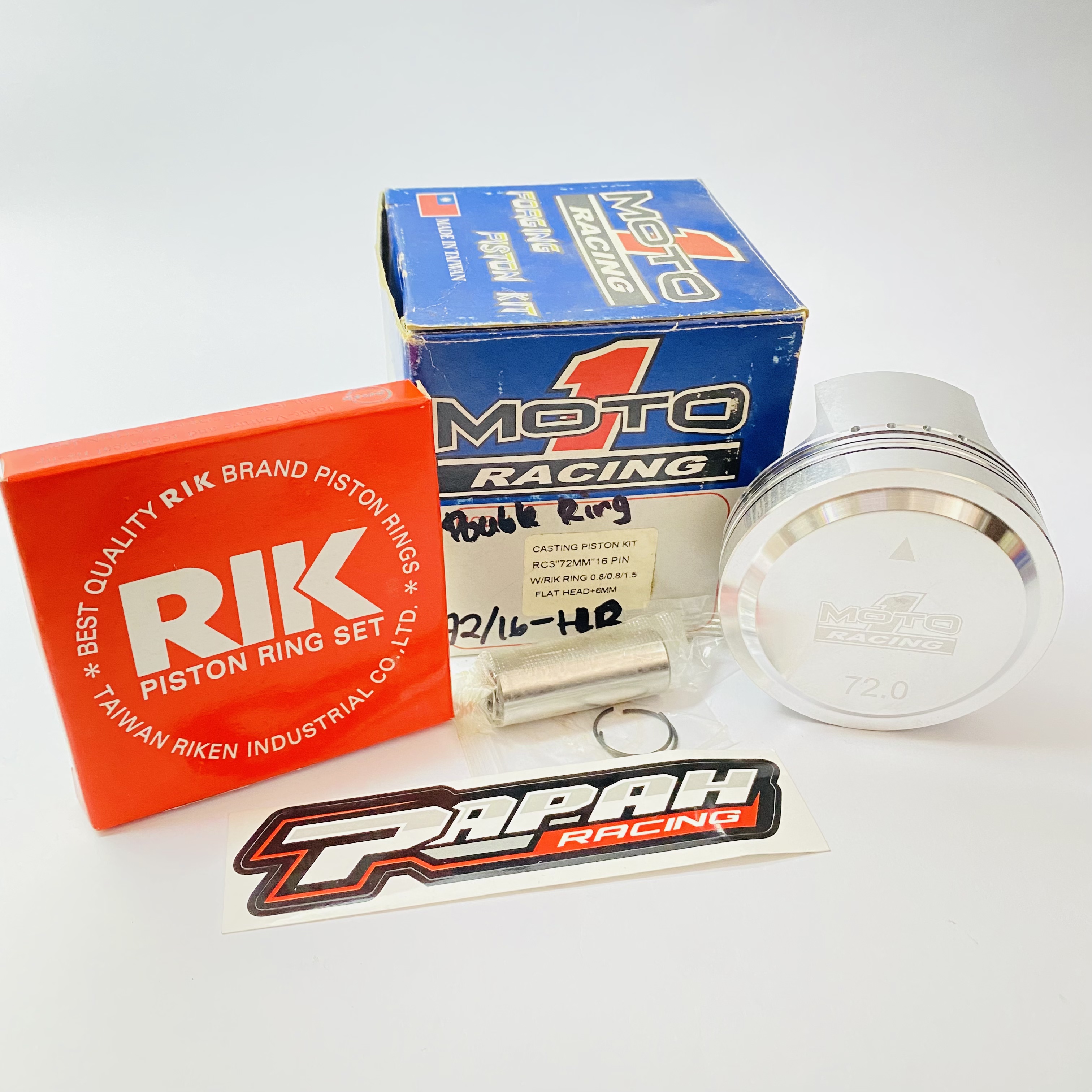 Piston Moto1 72 P.16 Double Ring 